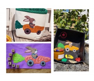 Stickdatei - Flitzehase Fransenappli